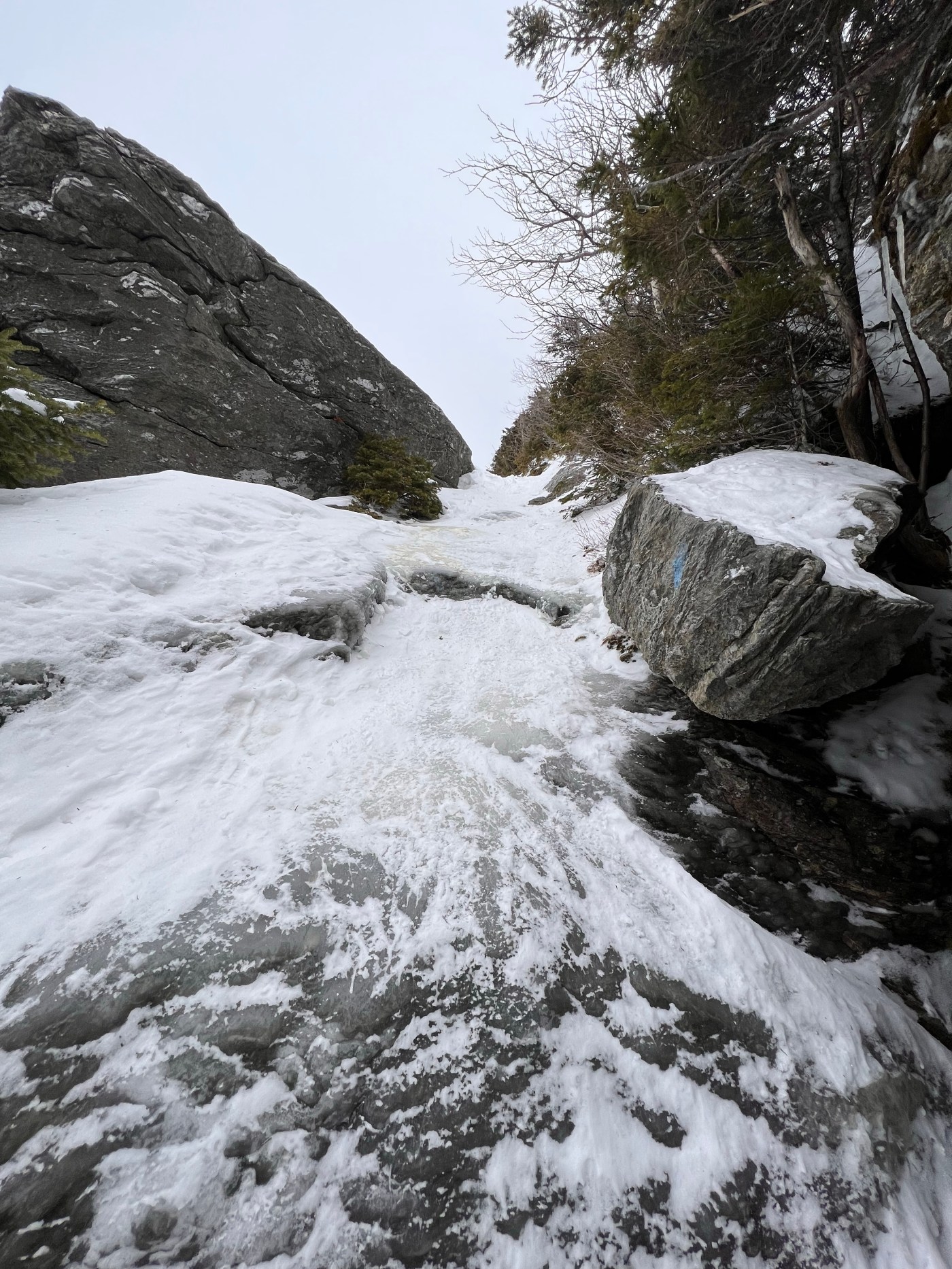 steep ice gully