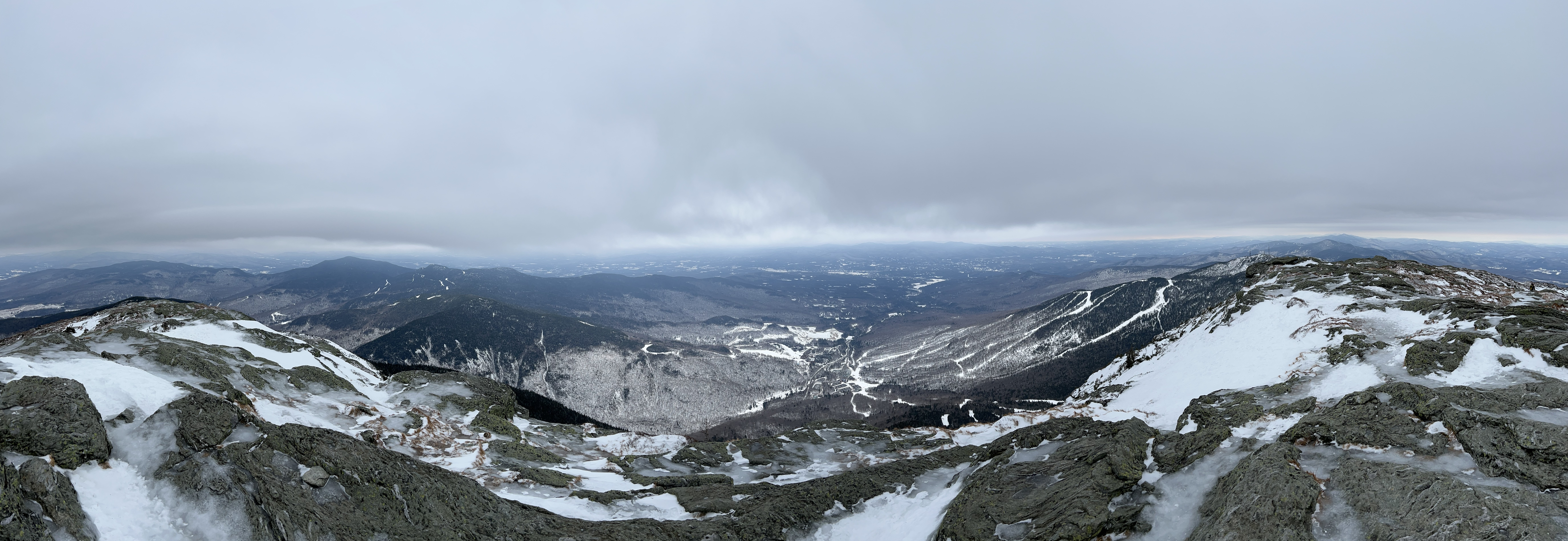 view to the east from mansfield summit