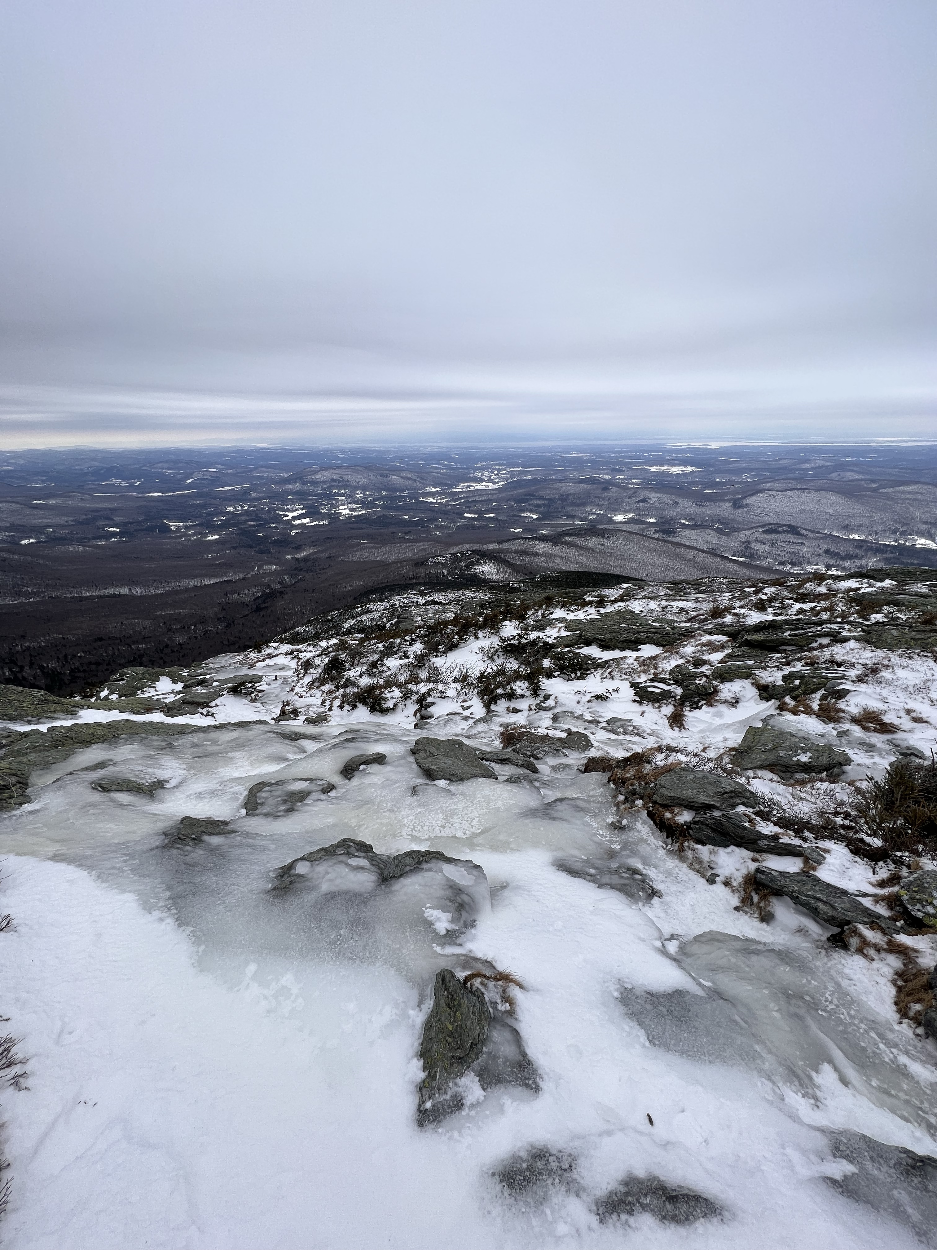 ice covered trail