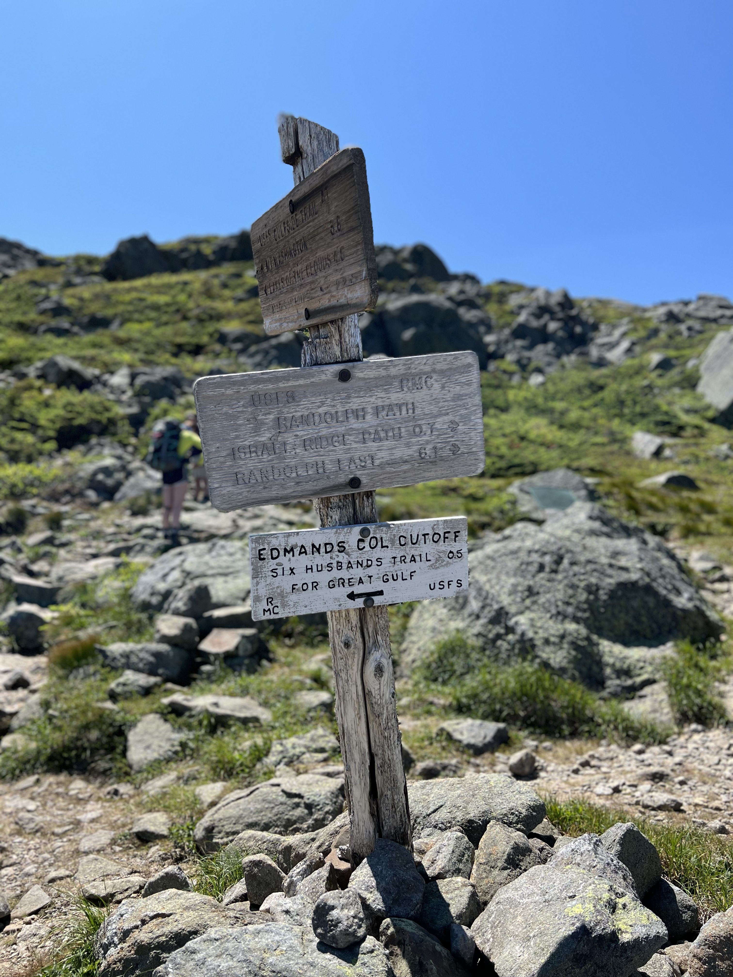 edmands col trail sign