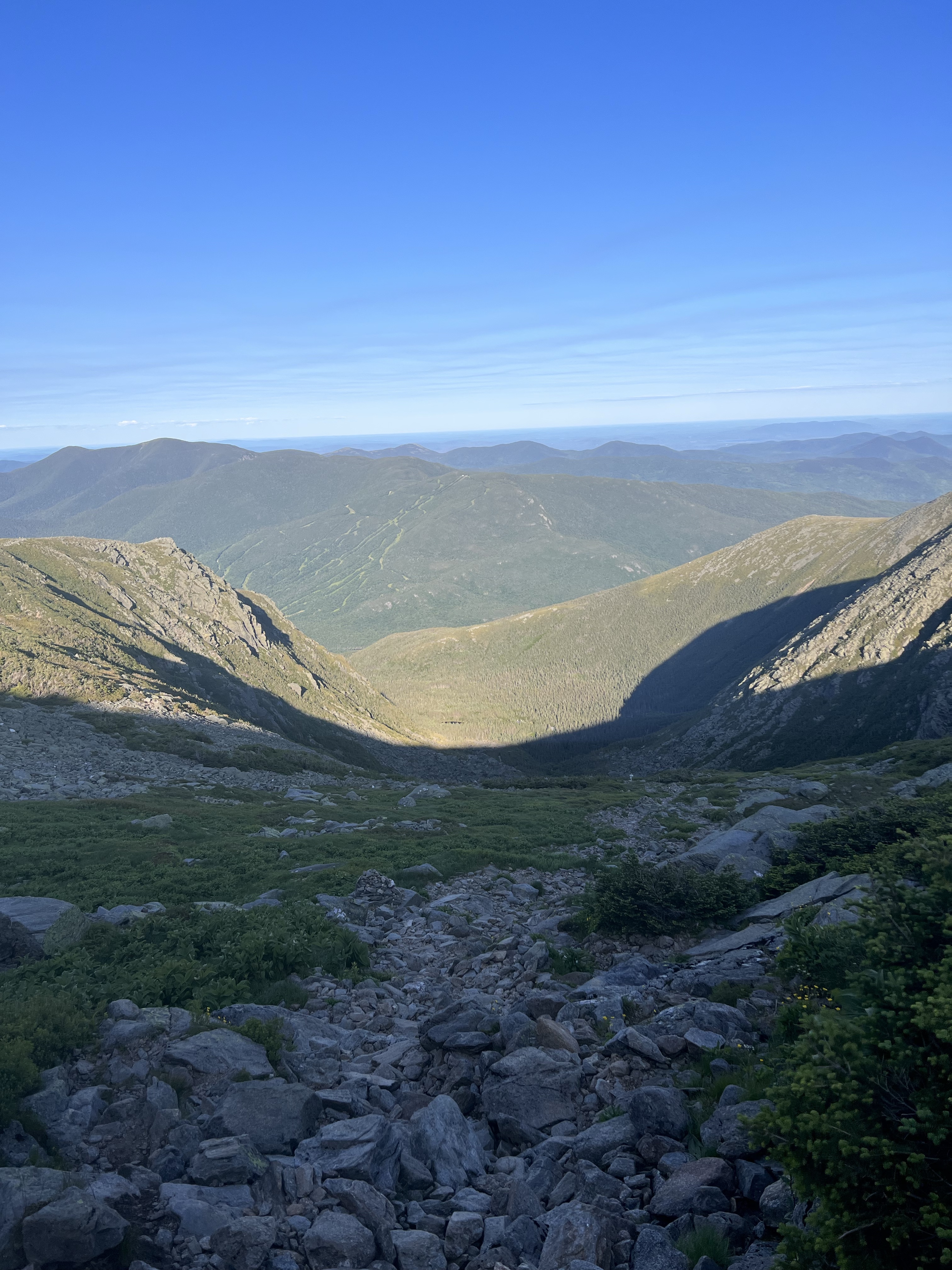 down into tuckerman ravine
